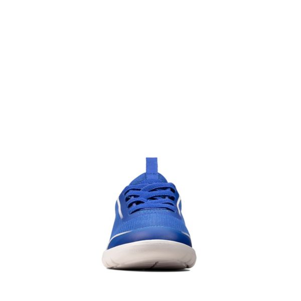 Clarks Girls Suburb Spark Toddler Trainers Blue | CA-6982154